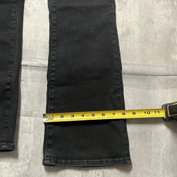 Madewell Mid-rise Kick Out Jeans Black Womens Size 28P Stretch Petite Y2K Flare - Picture 2 of 9